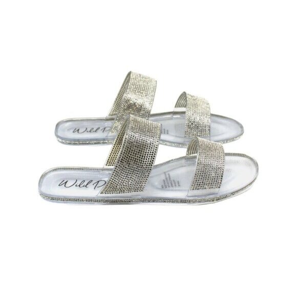 Juba Womens Embellished Pool Side Jelly Sandals - Picture 2 of 8